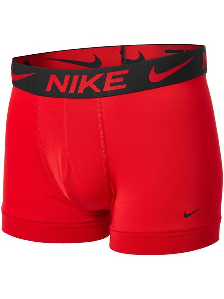 Nike Mens Essential Micro 3-Pack Trunk - Print/Rd/Bk