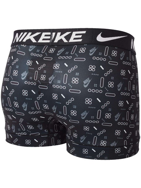 Nike Mens Essential Micro 3-Pack Trunk - Print/Rd/Bk
