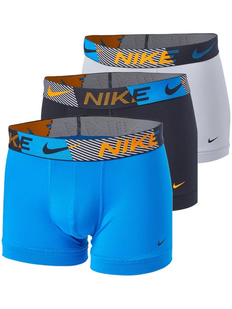 Nike Men's Essential Micro 3-Pack Trunk - Blue/Grey