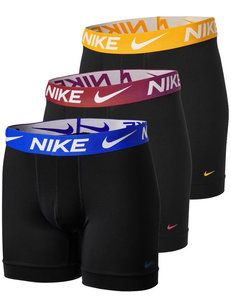 Nike Mens Essential Micro 3-Pack Trunk - Bk/Ye/Bl