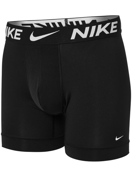 Nike Mens Microfiber Boxer Brief 3-Pack - Black