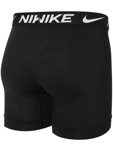 Nike Mens Microfiber Boxer Brief 3-Pack - Black
