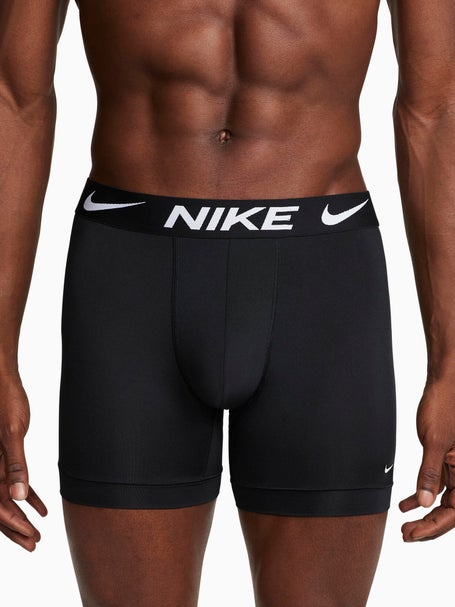Nike Mens Microfiber Boxer Brief 3-Pack - Black
