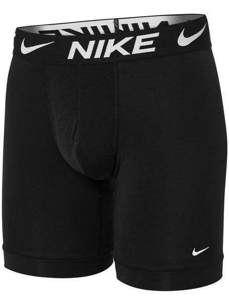 Nike Mens Microfiber Long Boxer Brief 3-Pack Black