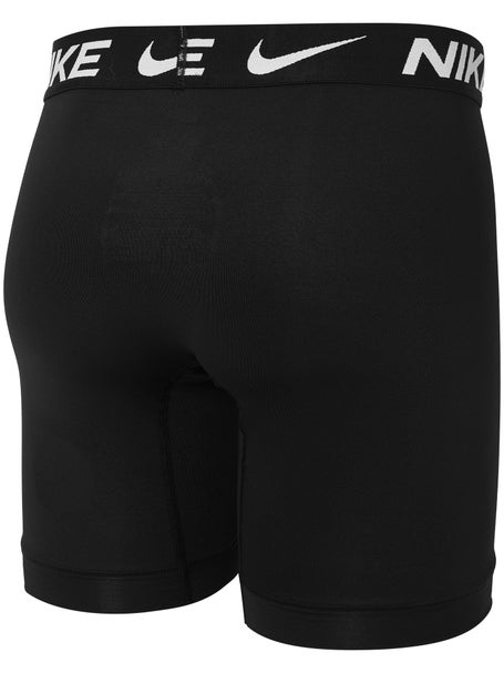 Nike Mens Microfiber Long Boxer Brief 3-Pack Black