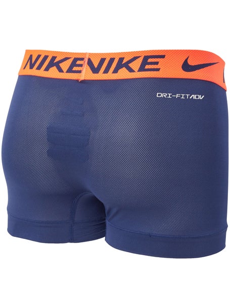 Nike 3 Pack Dri-fit Microfibre Trunks in Blue for Men