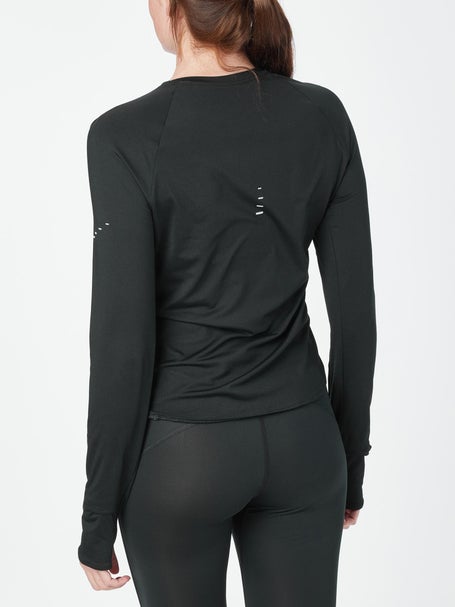 Nike Womens Dri-FIT UV LS Crew-Neck Running Top
