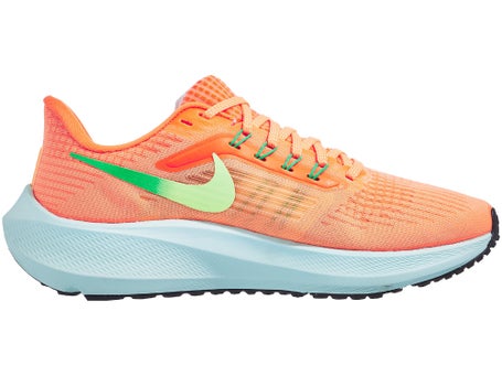 mujer Nike Zoom Pegasus 39 Peach/Verde/Naranja | Tennis Warehouse Europe