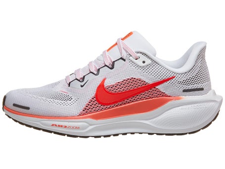 Nike Pegasus 41\Womens Shoes\White/Bright Crimson-Red