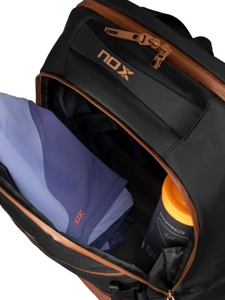 Nox Luxury Open Series Padel Backpack Bag Black/Brown