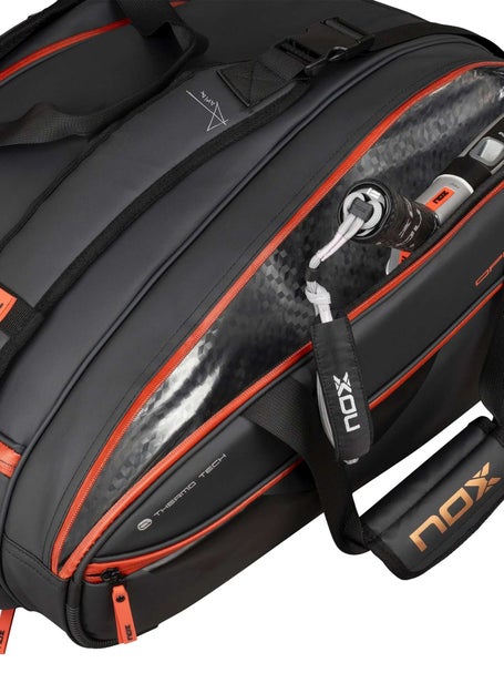 Nox Luxury Open Series Padel Schlägertasche Schwarz Rot