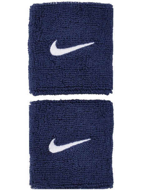 Nike Swoosh Singlewide Wristbands Navy