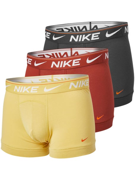 3 Boxer Nike Ultra Comfort Uomo Grigio Arancione