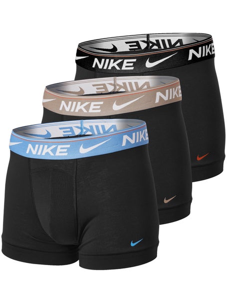 Nike Mens Ultra Comfort 3-Pack Trunk - Black/Blue