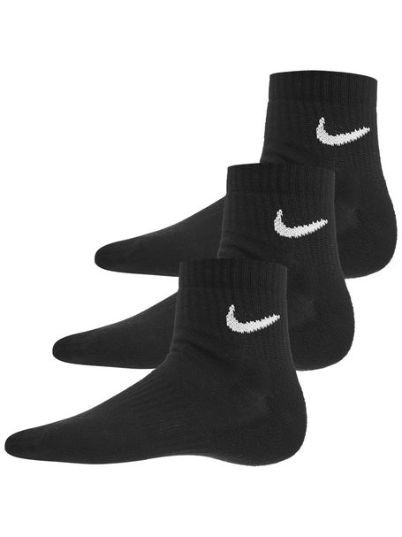 Nike Everyday Cushion Quarter Socken 3er Pack Schwarz
