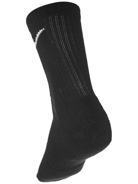 Nike Mens Performance Cushion Quarter Socks (6 Pairs), Black/White, Large  at  Men's Clothing store