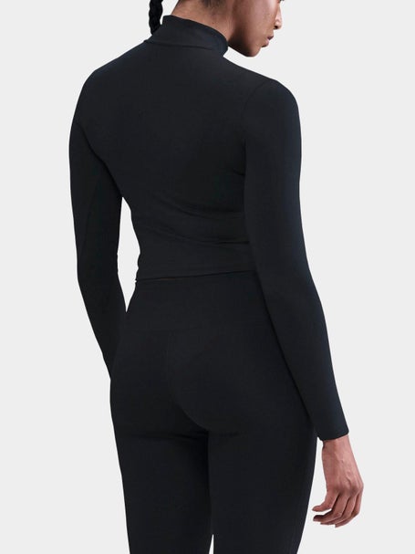 Nike Womens One Fitted 1/4 Zip Longsleeve