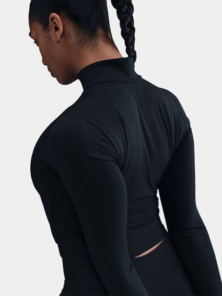 Nike Womens One Fitted 1/4 Zip Longsleeve