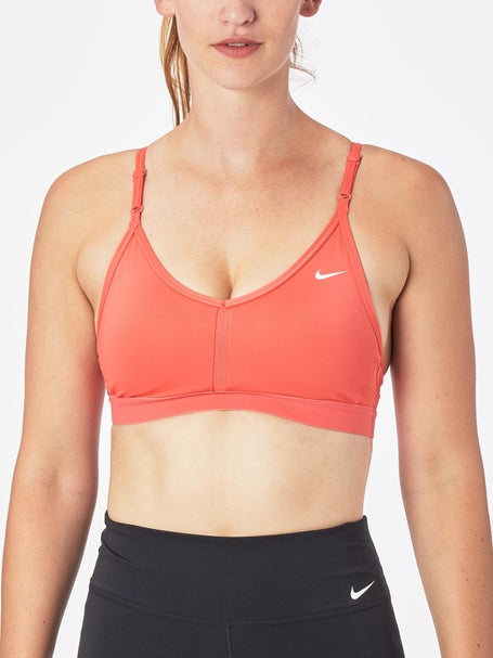 Nike Sports Bra XS Pullover Red and Black Racerback with Logo on