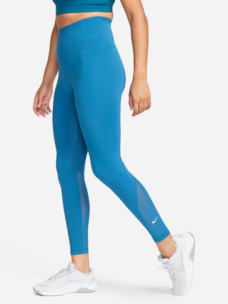 Nike One Heritage Women's Mid-Rise 7/8 Printed Leggings Medium Blue