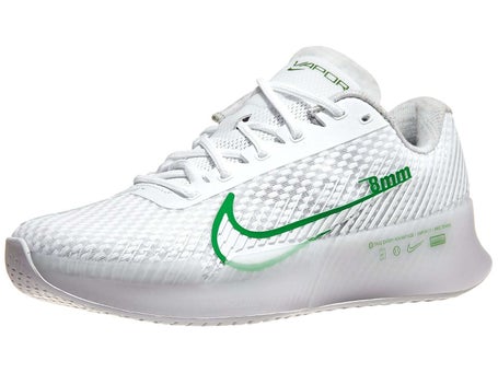 Nike Zoom Vapor 11 AC White/Kelly Women's Shoes | Tennis Warehouse