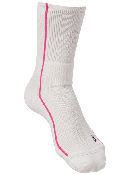 ON High Court Tennis Socks White/Pink