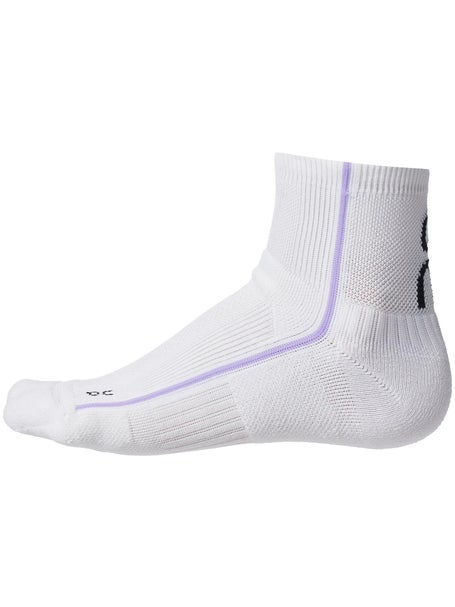 ON Mid Court Tennis Socks White/Bloom