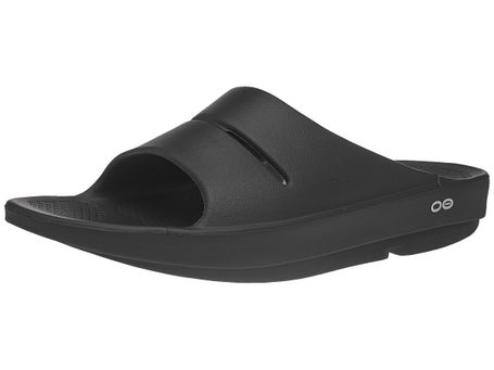 Chanclas de recuperación unisex Oofos OOahh Negro