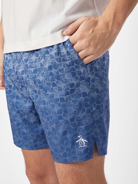 Original Penguin Herren Performance Tennis Print Shorts