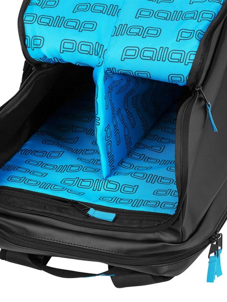 Pallap Travel Technical Padel Backpack Black/Cyan Blue