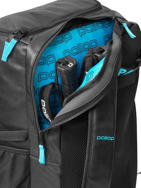 Pallap Travel Technical Padel Backpack Black/Cyan Blue