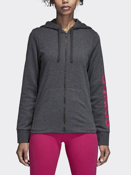 adidas Womens Essential Line Full Zip Hoodie