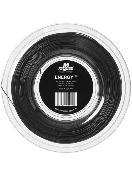 Polystar Energy 1.25 String Black Reel - 200m