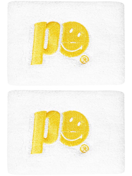Prince x Smiley Singlewide Wristbands White