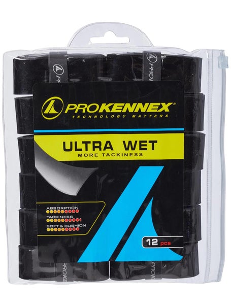 ProKennex Ultra Wet Overgrip Black 12 pack