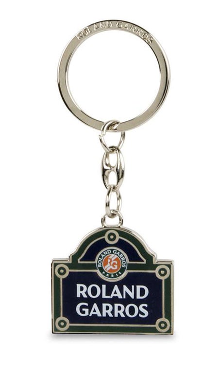 Roland Garros Street Sign Key Ring