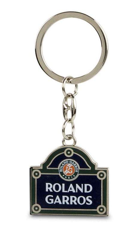 Roland Garros Street Sign Key Ring