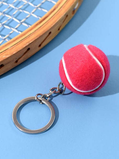 Racquet Inc Tennis Ball Keychain Pink