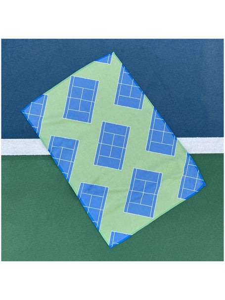 Racquet Inc Tennis Courts Towel Blue/Green