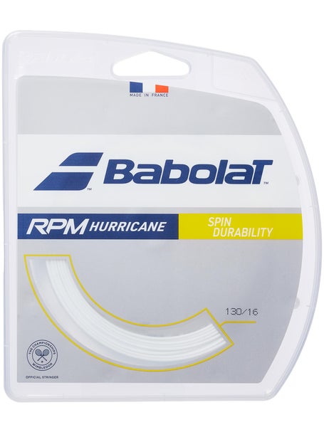 Set de cordaje Babolat RPM Hurricane 1,30 16 Blanco