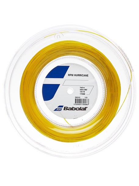 Bobina de cordaje Babolat RPM Hurricane 1,20 18 Amarillo