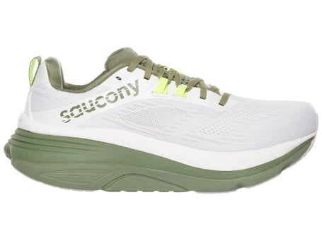 Saucony Hurricane 24\Mens Shoes\White/Olivine