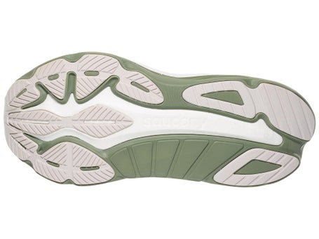 Saucony Hurricane 24\Mens Shoes\White/Olivine