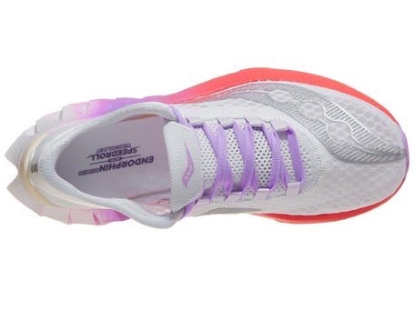 Saucony Endorphin Pro 4\Womens Shoes\White/Crocus