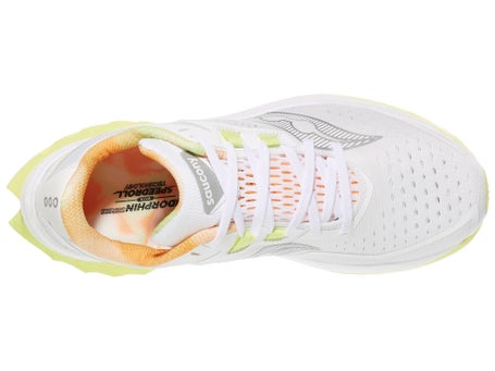 Saucony Endorphin Speed 4\Womens Shoes\White/Sunny