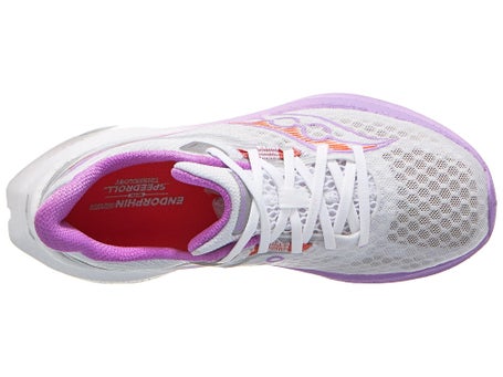 Saucony Endorphin Speed 5\Womens Shoes\White/Crocus