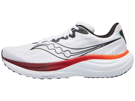 Saucony Ride 19\Mens Shoes\White/Crimson