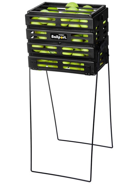 Carrello per Palline Tourna Ballport 80 Deluxe Nero con Ruote