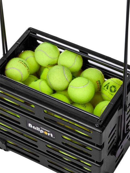 Carrello per Palline Tourna Ballport 80 Deluxe Nero con Ruote