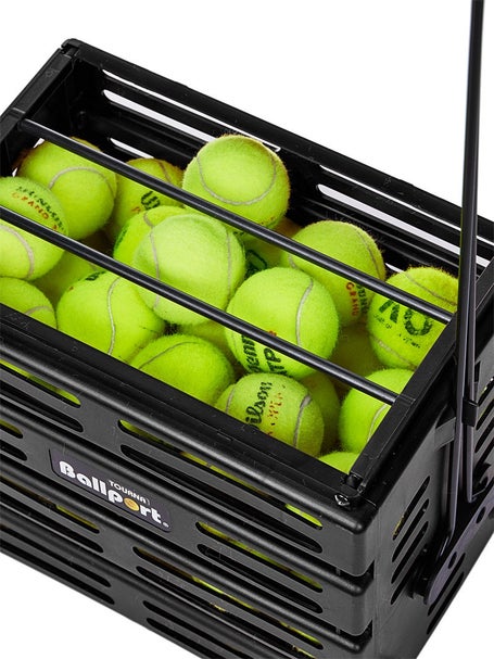Carrello per Palline Tourna Ballport 80 Deluxe Nero con Ruote